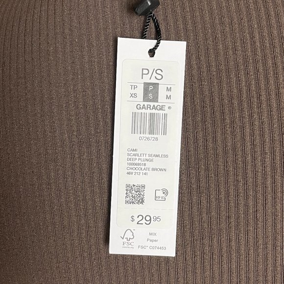 NWT GARAGE cropped long sleeve tee | various sizes - Picture 5 of 6